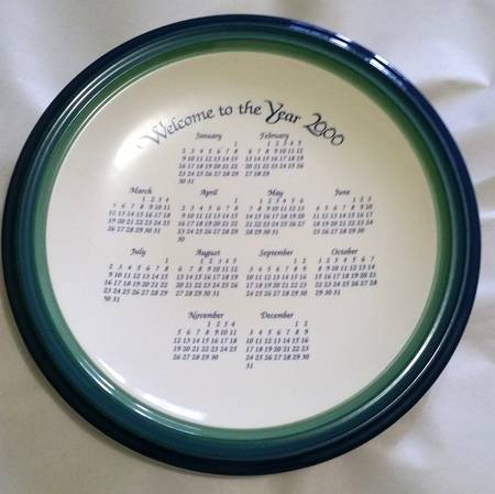 Mountain Shadow "2000" Calendar Plate