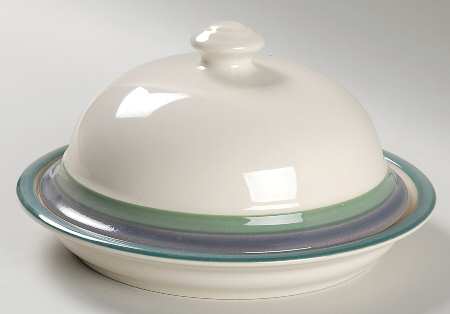 Mountain Shadow Round Covered Butter by Pfaltzgraff