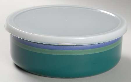 Mountain Shadow 6" Metal Bowl W/Plastic Lid