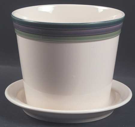 Mountain Shadow 6" Flower Pot & Underplate