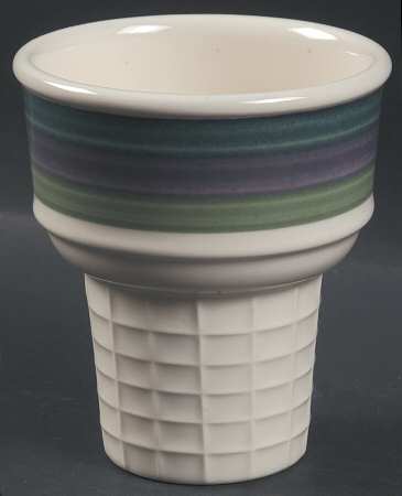 Mountain Shadow Ice Cream Cone Shaped Dish by Pfaltzgraff