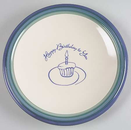 Mountain Shadow "Happy Birthday" Dinner Plate
