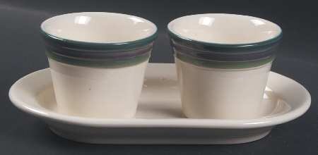 Mountain Shadow Herb Pots with Tray (2 Pots and 1 Tray)