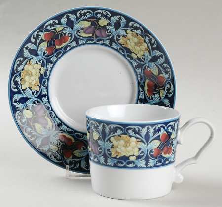Napoli (Porcelain) Flat Cup & Saucer Set