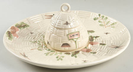 Naturewood (3 Piece) Embossed Cracker & Dip Set