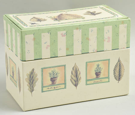 Naturewood Cardboard Recipe Box