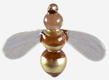 Naturewood Glassware Ornament Bee