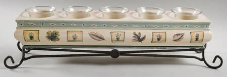 Naturewood Five Light Linear Centerpiece