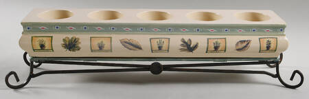 Naturewood Centerpiece-Five Light/Linear-Resin&Metal Stand
