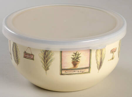 Naturewood 6" Metal Bowl W/Plastic Lid
