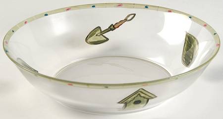 Naturewood Glass Hand Painted Individual Salad Bowl