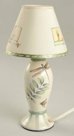 Naturewood 9" Electric Lamp & Shade