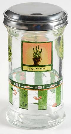 Naturewood Glassware Sugar Pourer & Metal Lid