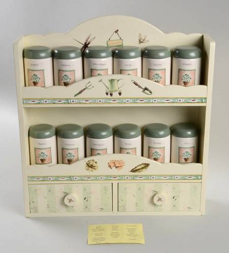 Naturewood Spice Jar Set with Wood Stand