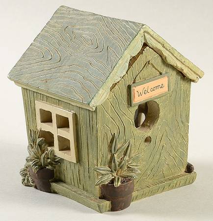 Naturewood Birdhouse Votive Candleholder