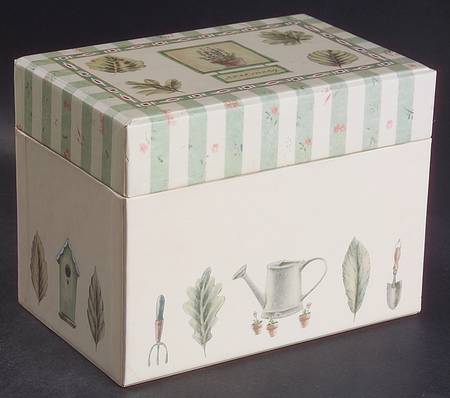 Naturewood Cardboard Recipe Box