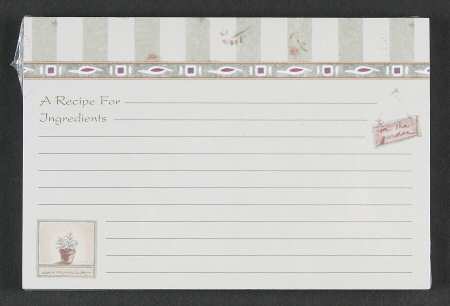 Naturewood (Set of 20) Paper Recipe Cards