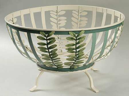 Naturewood 11" Large Metal Fruit Bowl