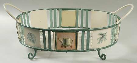 Naturewood 12" Metal  Holder for Oval Baker/Vegetable