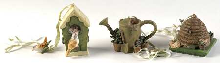 Naturewood 3pc Ornament Set