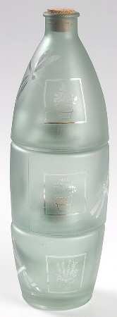 Naturewood (3 Pc) Glassware Stackable Cruet Set W/Cork Stoprs