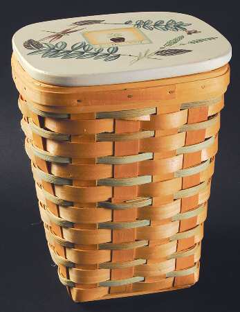 Naturewood Wicker Basket & Wood Lid
