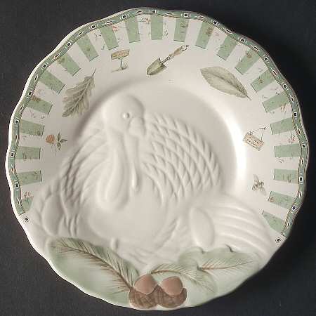 Naturewood Turkey Embossed Buffet Plate by Pfaltzgraff