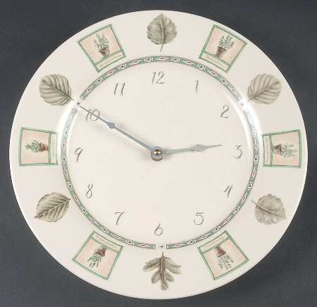 Naturewood Clock Plate by Pfaltzgraff