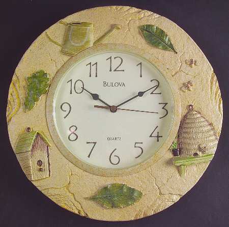 Naturewood Resin Hanging Wall Clock