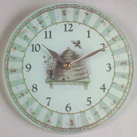 Naturewood Tempered Glass Wall Clock