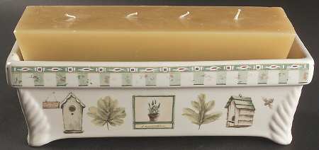 Naturewood 4 Wick Brick Candle Set