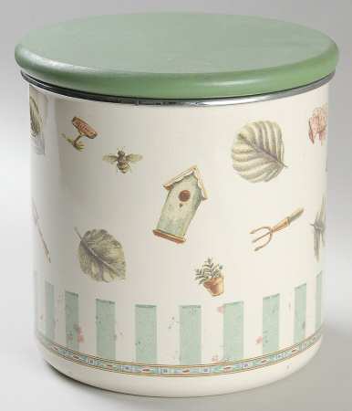 Naturewood Large Metal Canister & Wood Lid
