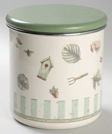Naturewood Medium Metal Canister & Wood Lid