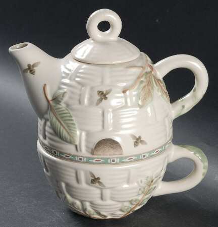 Naturewood Individual Teapot & Lid with Cup