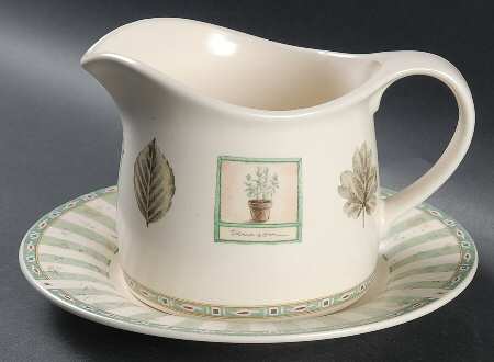 Naturewood Round Gravy Boat & Underplate