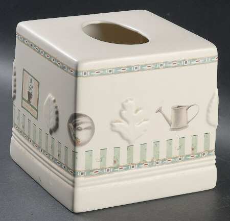 Naturewood Square Tissue Box Cover by Pfaltzgraff