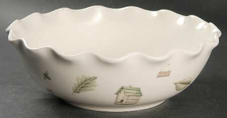 Naturewood Large Round Fluted Bowl by Pfaltzgraff