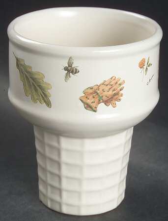 Naturewood Ice Cream Cone Shaped Dish