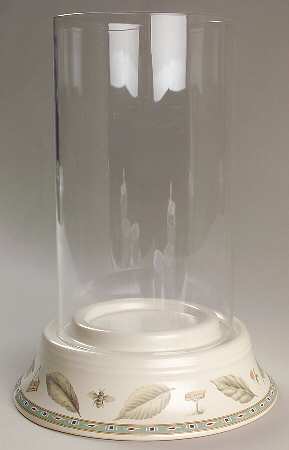 Naturewood Hurricane Lamp/Centerpiece & Globe