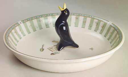Naturewood 10" Pie Baking Plate with Pie Bird