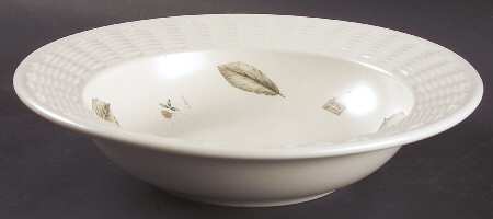 Naturewood Large Bowl with Wicker Trim