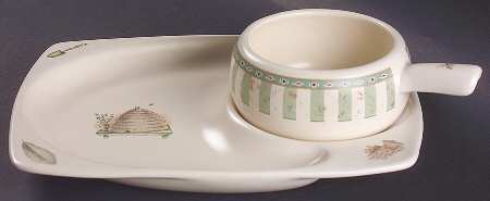 Naturewood Snack Set with 11" (SNTR11) Tray & Stick Handle Soup (SOH)