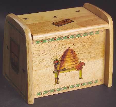 Naturewood Wood Recipe Box & Lid