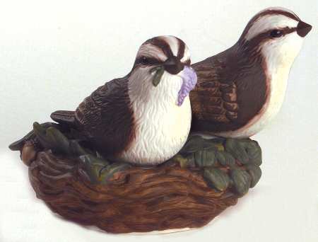 Naturewood Figural Salt and Pepper Tray Set by Pfaltzgraff