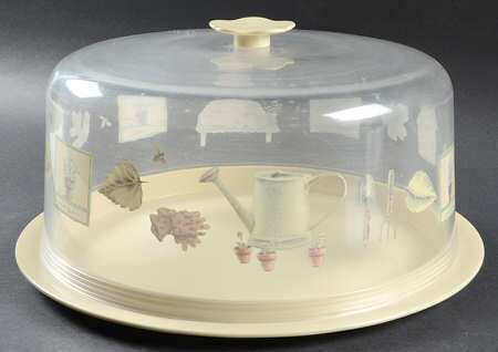 Naturewood Plastic Cake Server & Lid