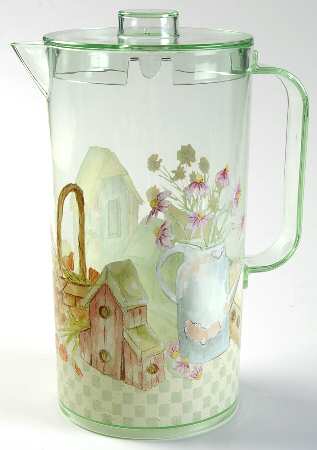 Naturewood Plastic Pitcher W/Lid