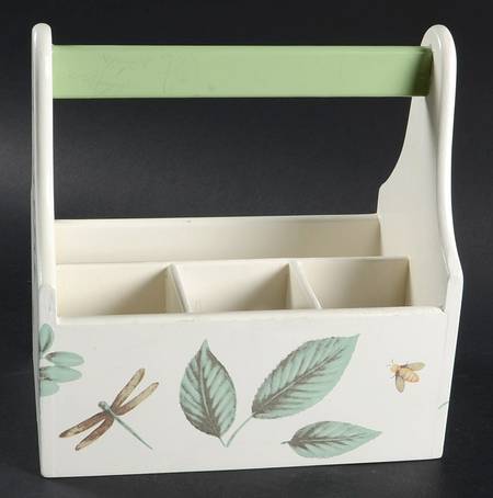 Naturewood Wood Silverware/Napkin Caddy