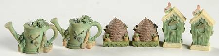 Naturewood (Set of 6) 3 Motif Push Pins
