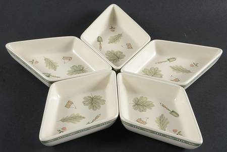 Naturewood 5 Individual Section Star Shaped Dish