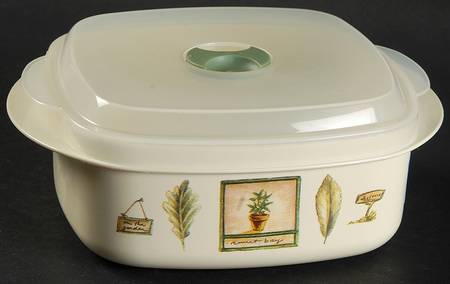 Naturewood 28 Oz Square Plastic Microwave Bowl w/Vent Lid